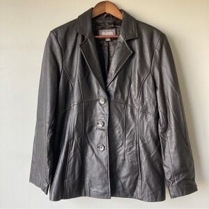 Vintage Wilsons Leather Women's Black Leather Jacket Size Large